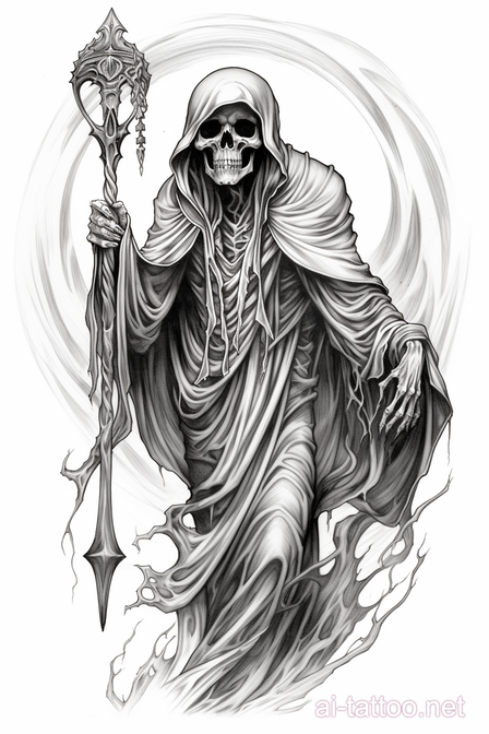 AI Grim Reaper Tattoo Ideas 2